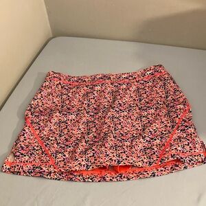 BNWOT Lady Hagen Pink and Navy geometric Patterned golf Skort